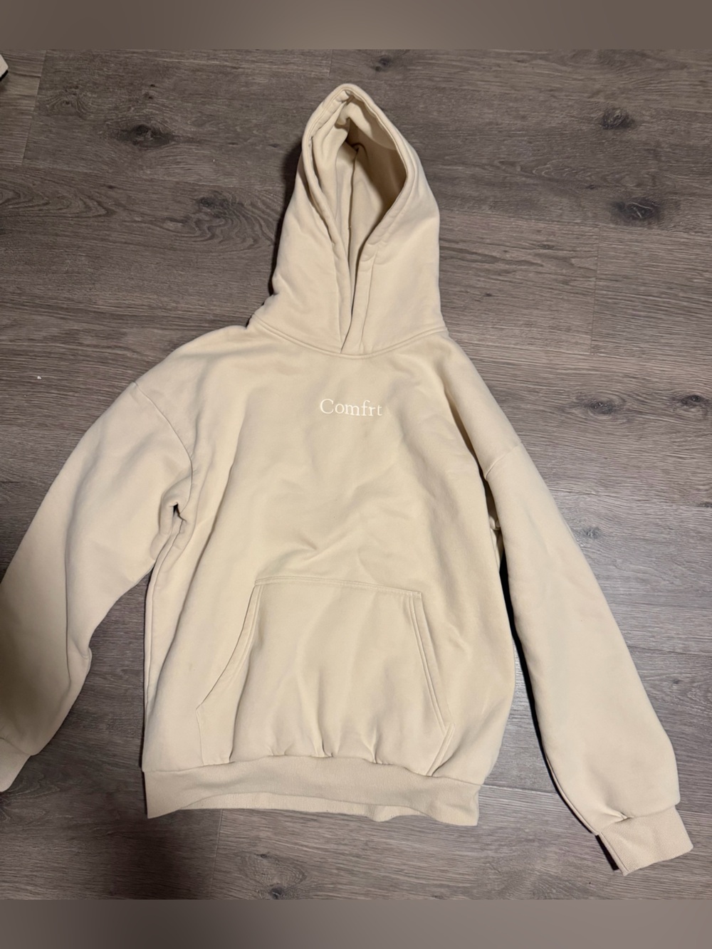 Comfrt Cream Hoodie - Women's Pullover Jacket